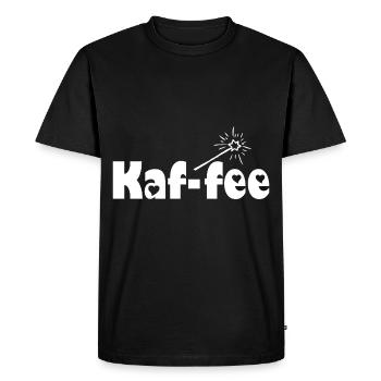 KAF-Fee - T-shirt Premium bio Homme - noir - Devant - Nico (187cm)