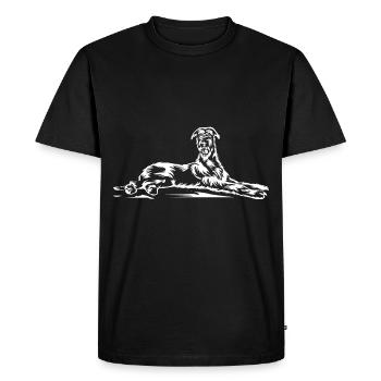 Irish Wolfhound - T-shirt Premium bio Homme - noir - Devant - Nico (187cm)