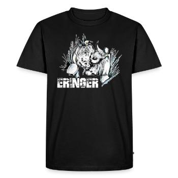 Eringer, vache d'hérens - T-shirt Premium bio Homme - noir - Devant - Nico (187cm)