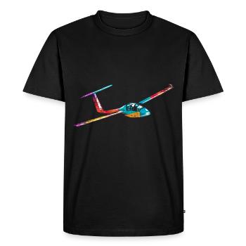Glider Glider Pilot - Men's Premium Organic T-Shirt - black - Front - Nico (187cm)