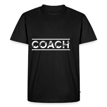 Coach Mindset Trainer Mentor Influencer Blog - Men's Premium Organic T-Shirt - black - Front - Nico (187cm)