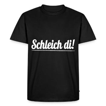Schleich di ! - Le dialecte bavarois - T-shirt Premium bio Homme - noir - Devant - Nico (187cm)
