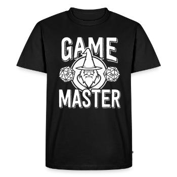 Games Master Role Playing Dice Druid Wizard - Men's Premium Organic T-Shirt - black - Front - Nico (187cm)