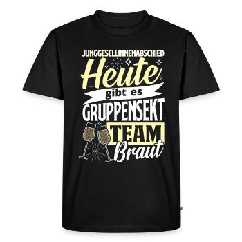 Team Braut JGA de groupe enterrement de vie de jeune fille - T-shirt Premium bio Homme - noir - Devant - Nico (187cm)