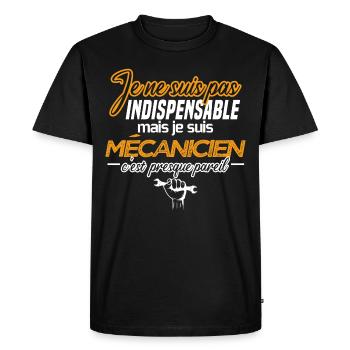 I am not essential mechanical humor - Men's Premium Organic T-Shirt - black - Front - Nico (187cm)