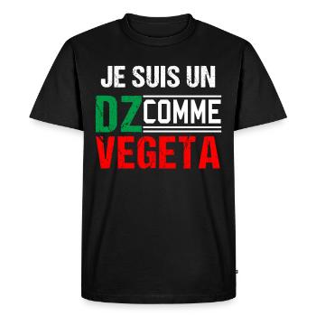 Algérie, DZ, je suis un dz, idée cadeau maghreb - T-shirt Premium bio Homme - noir - Devant - Nico (187cm)