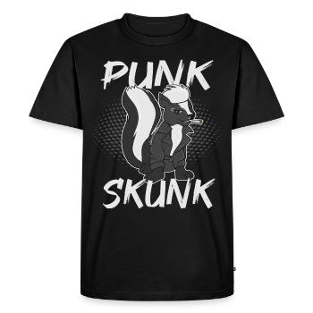 Punk putois - T-shirt Premium bio Homme - noir - Devant - Nico (187cm)