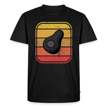 Avocat Vegan Lover Retro Veggie Diet Idée cadeau - T-shirt Premium bio Homme - noir - Devant - Nico (187cm)