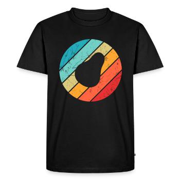 Avocat Vegan Lover Retro Veggie Diet Idée cadeau - T-shirt Premium bio Homme - noir - Devant - Nico (187cm)