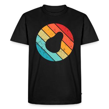 Avocat Vegan Lover Retro Veggie Diet Idée cadeau - T-shirt Premium bio Homme - noir - Devant - Nico (187cm)