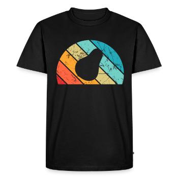 Avocat Vegan Lover Retro Veggie Diet Idée cadeau - T-shirt Premium bio Homme - noir - Devant - Nico (187cm)