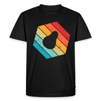 Avocat Vegan Lover Retro Veggie Diet Idée cadeau - T-shirt Premium bio Homme - noir - Devant - Nico (187cm)