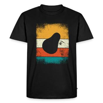 Avocat Vegan Lover Retro Veggie Diet Idée cadeau - T-shirt Premium bio Homme - noir - Devant - Nico (187cm)