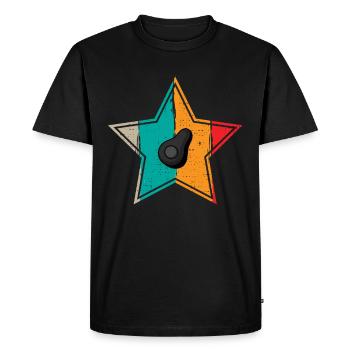 Avocat Vegan Lover Retro Veggie Diet Idée cadeau - T-shirt Premium bio Homme - noir - Devant - Nico (187cm)