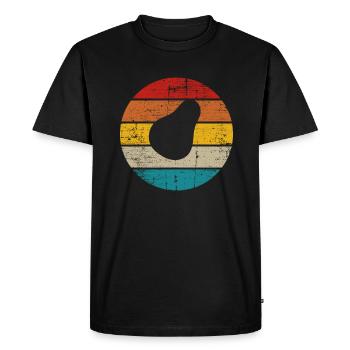 Avocat Vegan Lover Retro Veggie Diet Idée cadeau - T-shirt Premium bio Homme - noir - Devant - Nico (187cm)