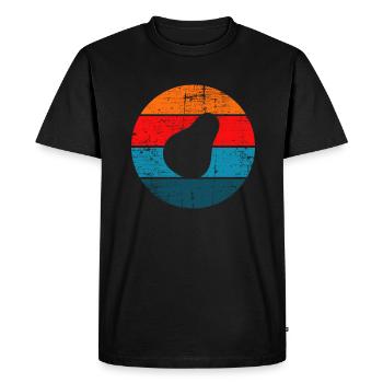 Avocat Vegan Lover Retro Veggie Diet Idée cadeau - T-shirt Premium bio Homme - noir - Devant - Nico (187cm)