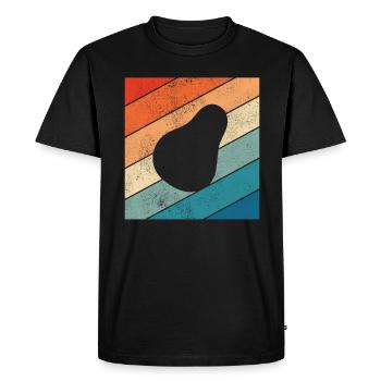 Avocat Vegan Lover Retro Veggie Diet Idée cadeau - T-shirt Premium bio Homme - noir - Devant - Nico (187cm)