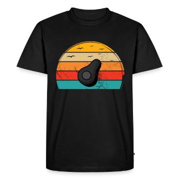 Avocat Vegan Lover Retro Veggie Diet Idée cadeau - T-shirt Premium bio Homme - noir - Devant - Nico (187cm)