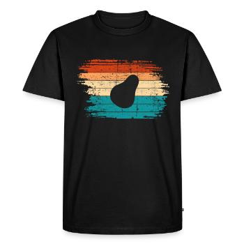 Avocat Vegan Lover Retro Veggie Diet Idée cadeau - T-shirt Premium bio Homme - noir - Devant - Nico (187cm)