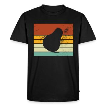 Avocat Vegan Lover Retro Veggie Diet Idée cadeau - T-shirt Premium bio Homme - noir - Devant - Nico (187cm)