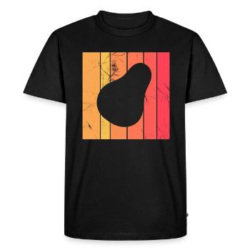 Avocat Vegan Lover Retro Veggie Diet Idée cadeau - T-shirt Premium bio Homme - noir - Devant - Nico (187cm)