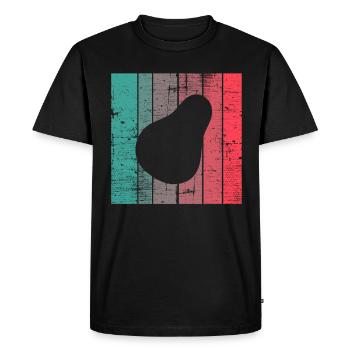 Avocat Vegan Lover Retro Veggie Diet Idée cadeau - T-shirt Premium bio Homme - noir - Devant - Nico (187cm)