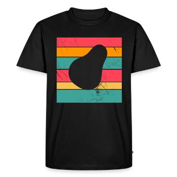 Avocat Vegan Lover Retro Veggie Diet Idée cadeau - T-shirt Premium bio Homme - noir - Devant - Nico (187cm)