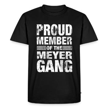 Meyer Stolz Team Family Gift - Men's Premium Organic T-Shirt - black - Front - Nico (187cm)