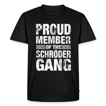 Schröder Stolz Team Family Gift - Men's Premium Organic T-Shirt - black - Front - Nico (187cm)