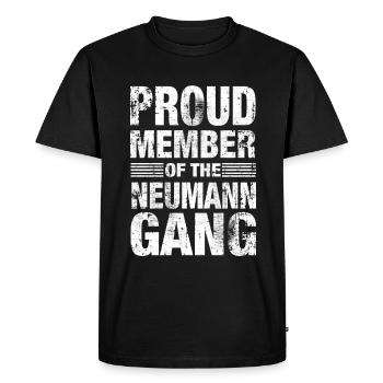 Neumann Stolz Team Family Gift - Men's Premium Organic T-Shirt - black - Front - Nico (187cm)
