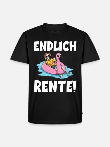 Endlich Rente - Männer Premium Bio T-Shirt - Schwarz