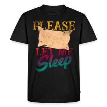 Sleep - Men's Premium Organic T-Shirt - black - Front - Nico (187cm)