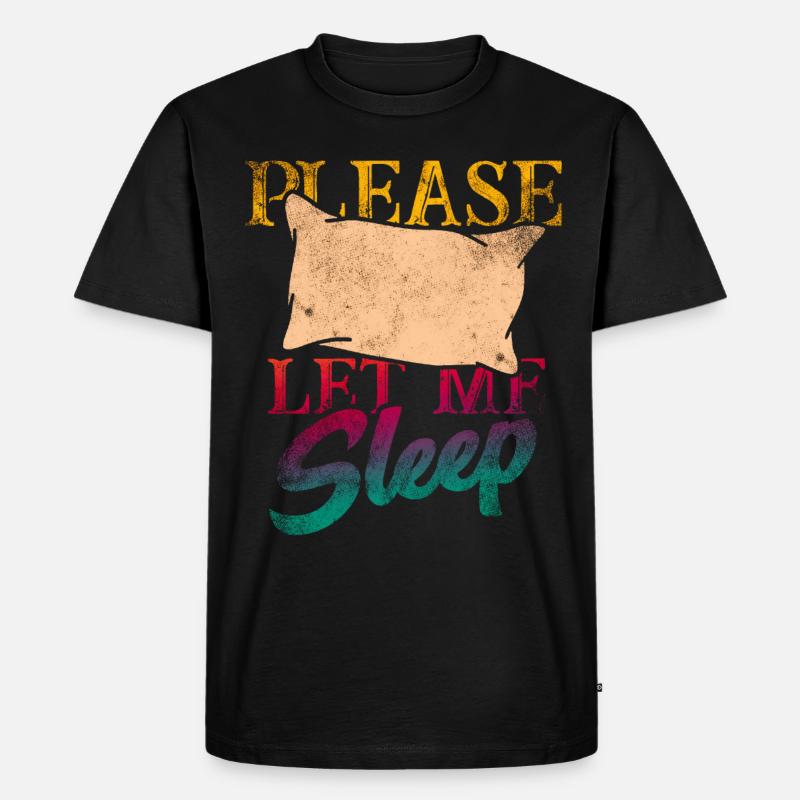 Schlafen - Männer Premium Bio T-Shirt - Schwarz