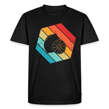 Lemon Fruit Lover Retro Lemonade Idée cadeau - T-shirt Premium bio Homme - noir - Devant - Nico (187cm)