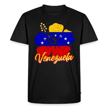Venezuela - T-shirt Premium bio Homme - noir - Devant - Nico (187cm)