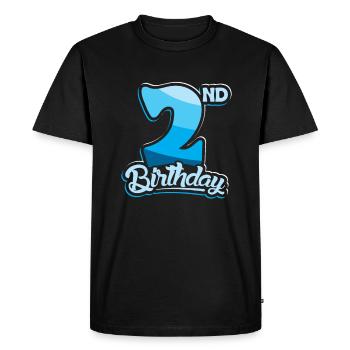 2e anniversaire Enfants Toodler Deuxième anniversaire - T-shirt Premium bio Homme - noir - Devant - Nico (187cm)