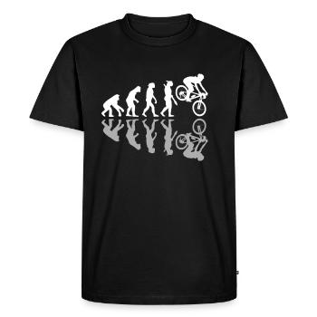 Evolution humaine Descente VTT VTT - T-shirt Premium bio Homme - noir - Devant - Nico (187cm)
