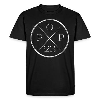Pop '23 Papa Meilleur Père de tous les temps Famille 2023 - T-shirt Premium bio Homme - noir - Devant - Nico (187cm)