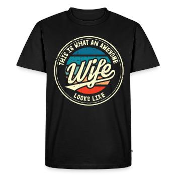 Femme Ressemble Tellement Une Meilleure Femme Disant Cadeau - T-shirt Premium bio Homme - noir - Devant - Nico (187cm)