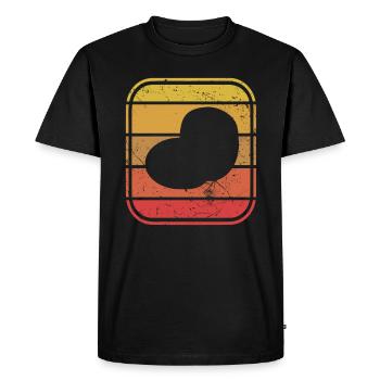 Purée de pommes de terre Retro Cadeau - T-shirt Premium bio Homme - noir - Devant - Nico (187cm)