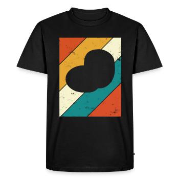 Purée de pommes de terre Retro Cadeau - T-shirt Premium bio Homme - noir - Devant - Nico (187cm)