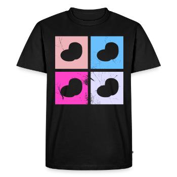 Purée de pommes de terre Retro Cadeau - T-shirt Premium bio Homme - noir - Devant - Nico (187cm)