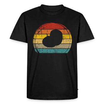 Purée de pommes de terre Retro Cadeau - T-shirt Premium bio Homme - noir - Devant - Nico (187cm)