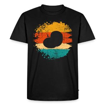 Purée de pommes de terre Retro Cadeau - T-shirt Premium bio Homme - noir - Devant - Nico (187cm)