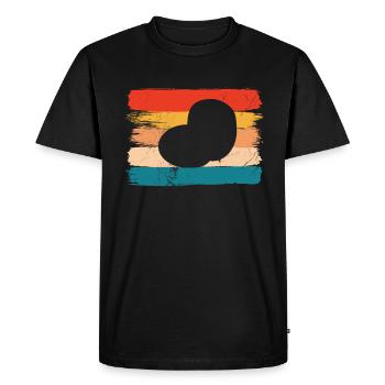 Cadeau de producteur de pommes de terre rétro en purée de pommes de terre - T-shirt Premium bio Homme - noir - Devant - Nico (187cm)