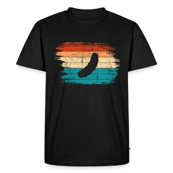 Cornichon au concombre Kukumer Retro Sour Cucumber - T-shirt Premium bio Homme - noir - Devant - Nico (187cm)