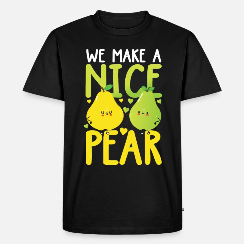 We Make A Nice Pear - Männer Premium Bio T-Shirt - Schwarz