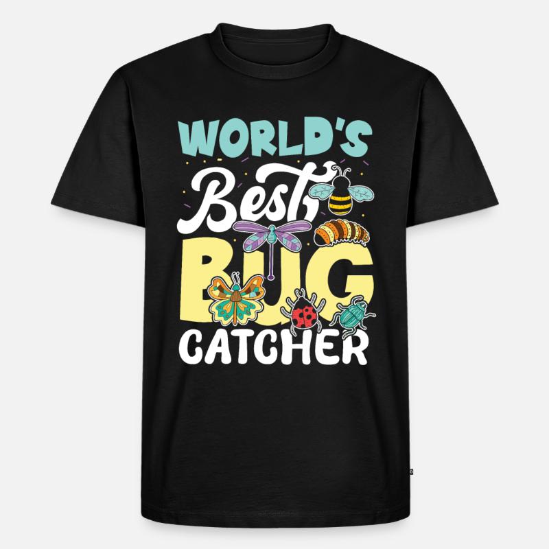 World's Best Bug Catcher - Männer Premium Bio T-Shirt - Schwarz