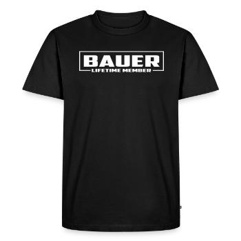 Exclusive Lifetime Member Club Bold Black and Whit - Men's Premium Organic T-Shirt - black - Front - Nico (187cm)