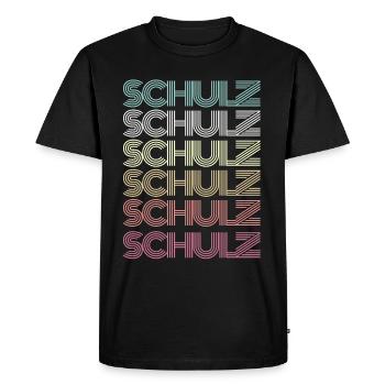 Famille Schulz Famille Groupe Équipe - T-shirt Premium bio Homme - noir - Devant - Nico (187cm)